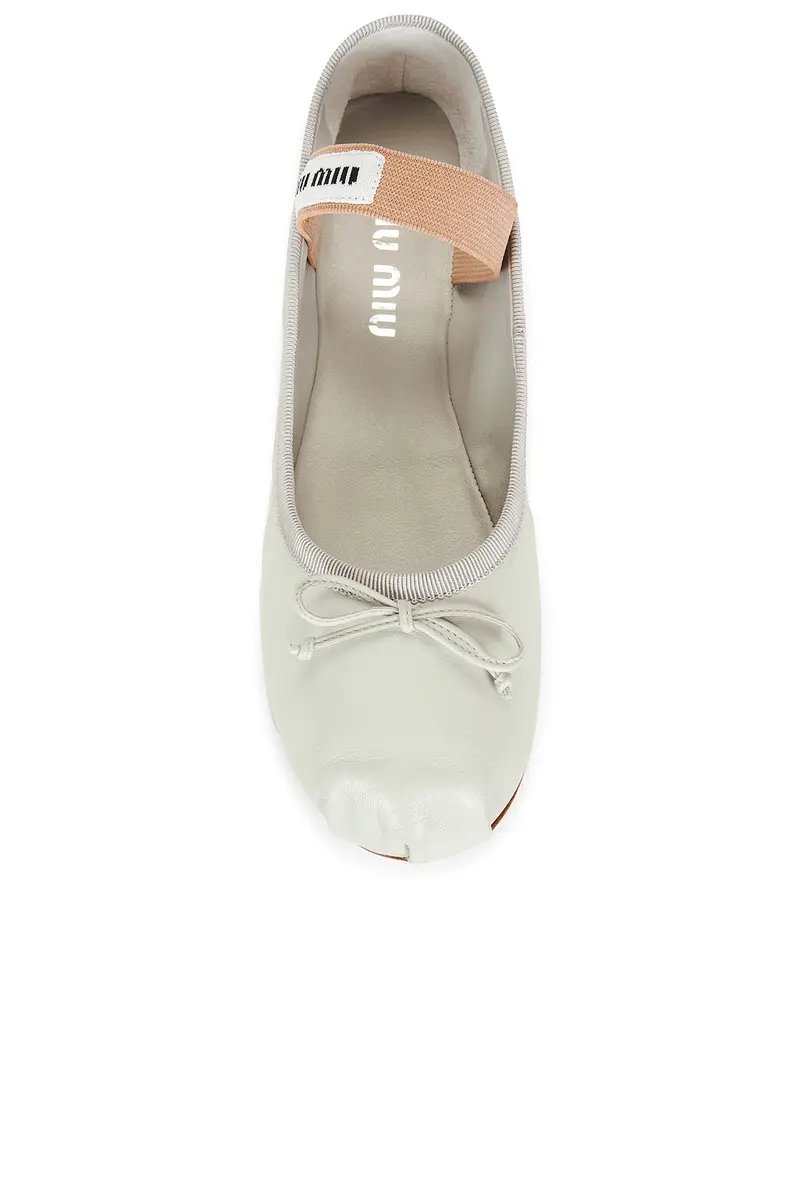 Miu Miu Capretto Ballerine Flat | Thumbnail 4