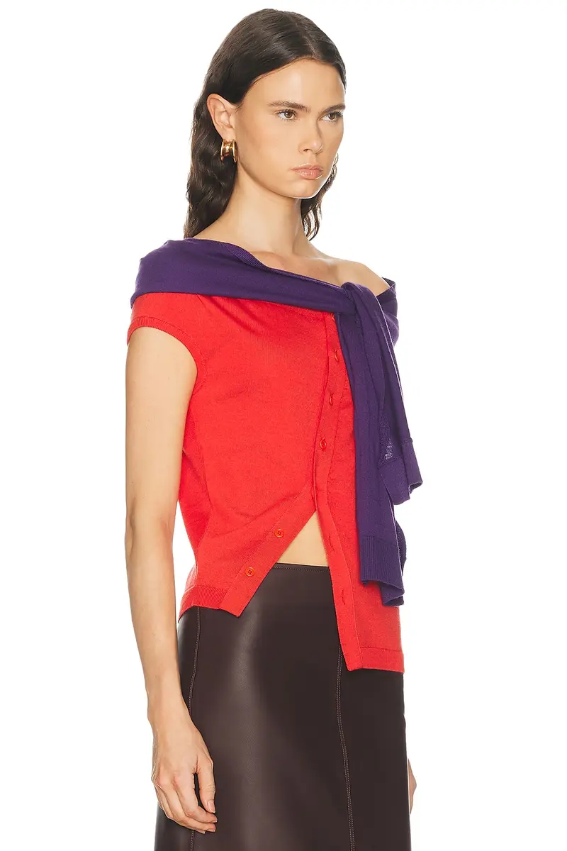 JW Anderson Off Shoulder Tank Top | Thumbnail 2 JW Anderson Off Shoulder Tank Top | Thumbnail 2