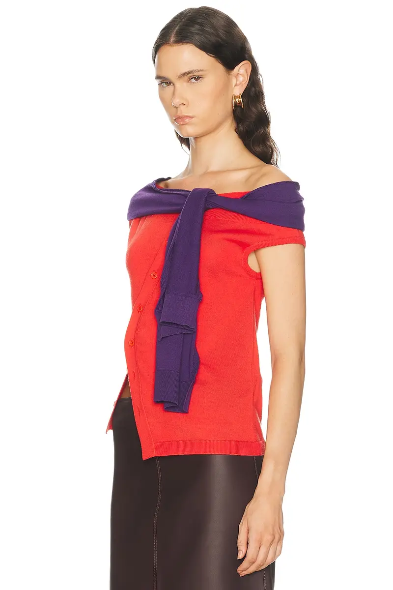 JW Anderson Off Shoulder Tank Top | Thumbnail 3 JW Anderson Off Shoulder Tank Top | Thumbnail 3