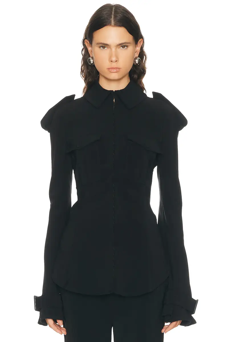 Jean Paul Gaultier Trench Detail Military Shirt | Thumbnail 2 Jean Paul Gaultier Trench Detail Military Shirt | Thumbnail 2