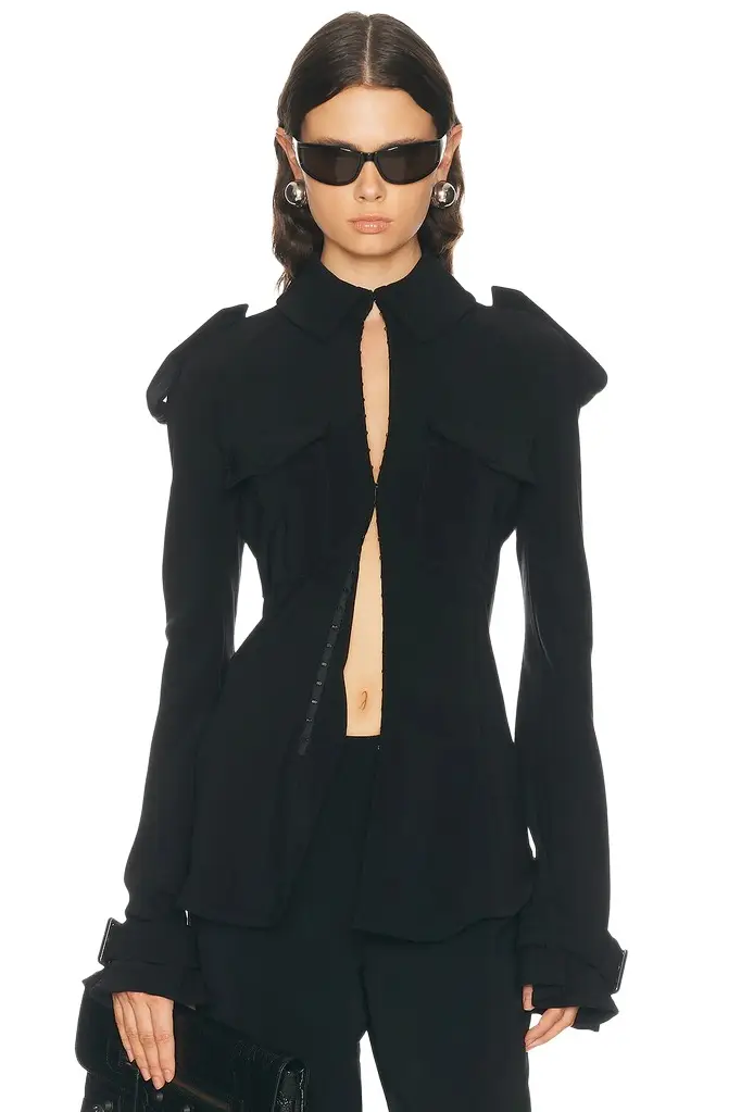 Trench Detail Military Shirt Trench Detail Military Shirt