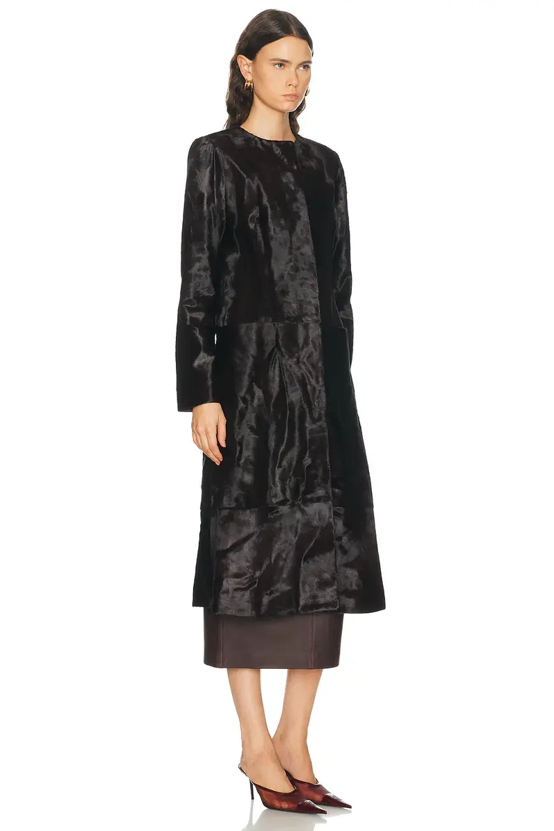 Simkhai Bowie Collarless Coat | Thumbnail 3 Simkhai Bowie Collarless Coat | Thumbnail 3