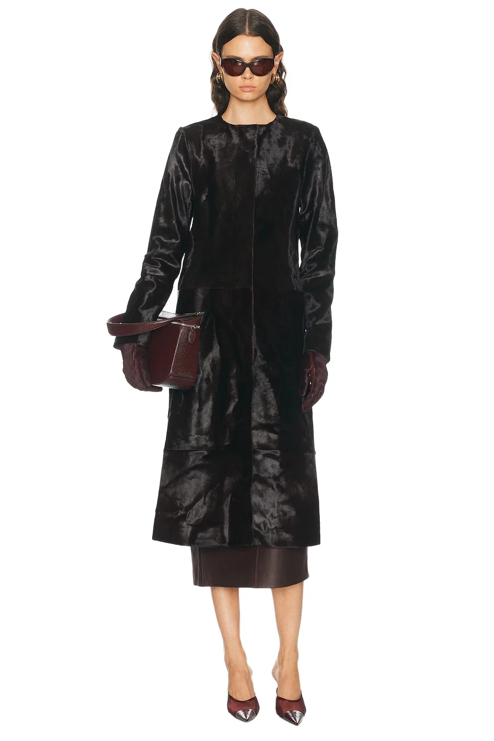 Simkhai Bowie Collarless Coat | Thumbnail 1 Simkhai Bowie Collarless Coat | Thumbnail 1