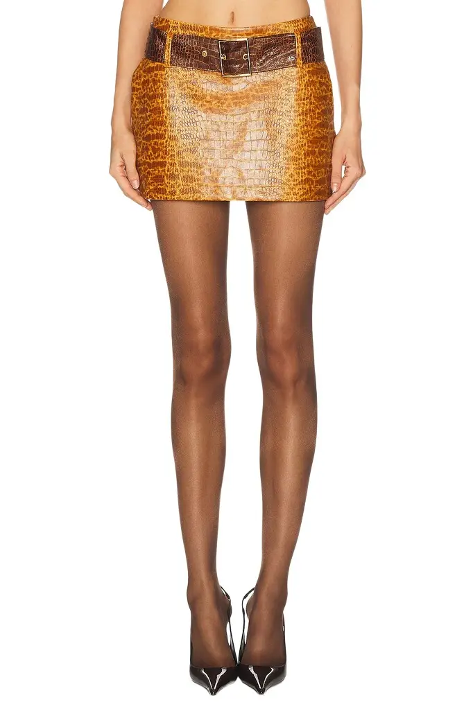 Rowen Rose Belted Mini Skirt