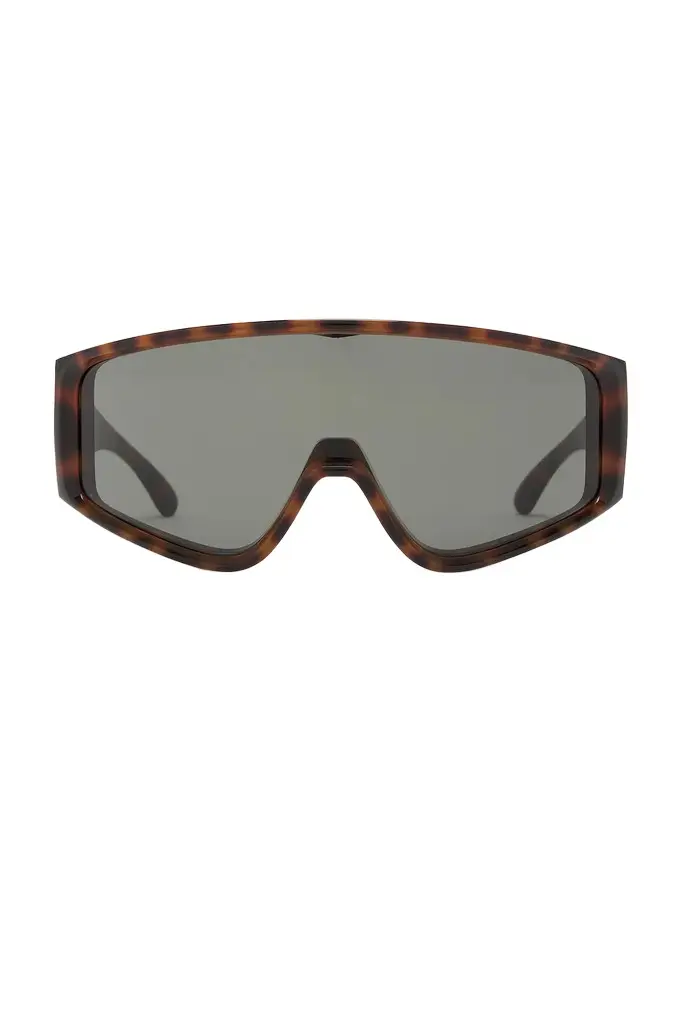 Saint Laurent Lettering Logo Shield Sunglasses