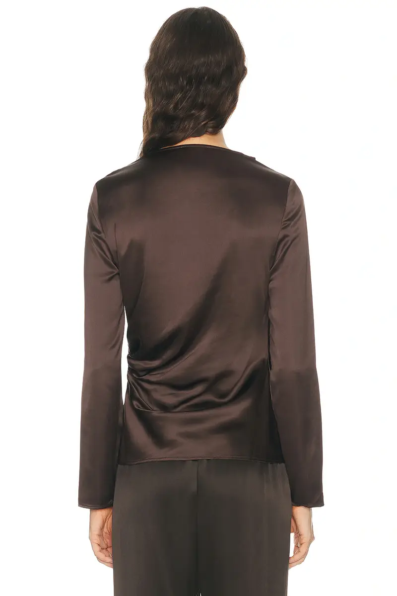 Loulou de Saison Anya Draped Long Sleeve Top | Thumbnail 4 Loulou de Saison Anya Draped Long Sleeve Top | Thumbnail 4