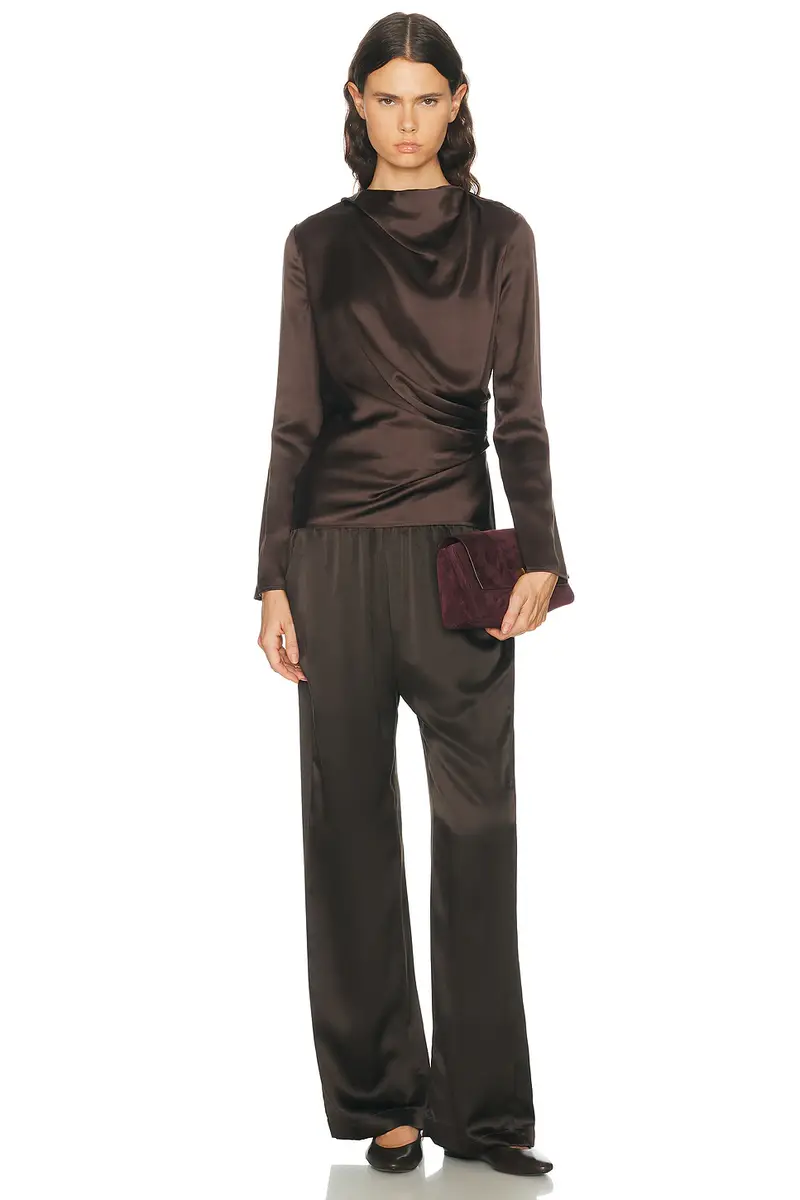 Loulou de Saison Anya Draped Long Sleeve Top | Thumbnail 5 Loulou de Saison Anya Draped Long Sleeve Top | Thumbnail 5