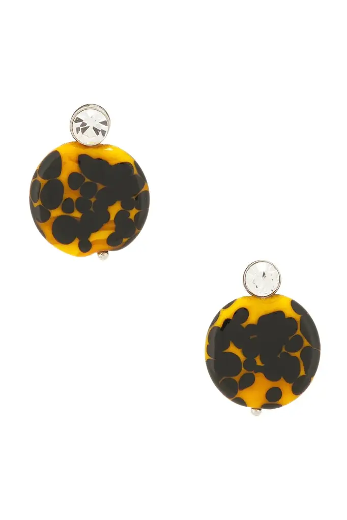 Handmade Artisanal Glass Disc Earrings