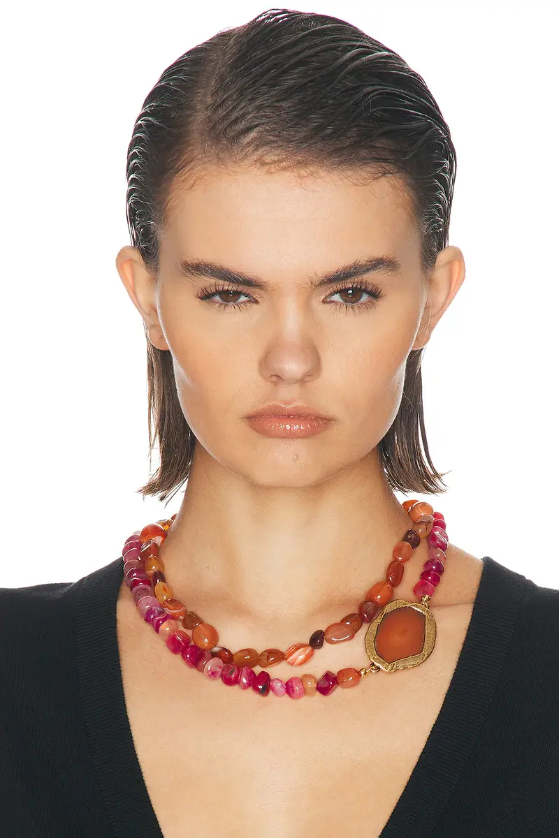Dries Van Noten Handmade Combination Of Stones Necklace | Thumbnail 2