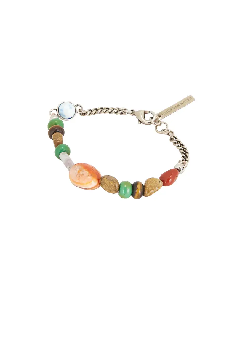 Dries Van Noten Handmade Combination Of Natural Stones Bracelet