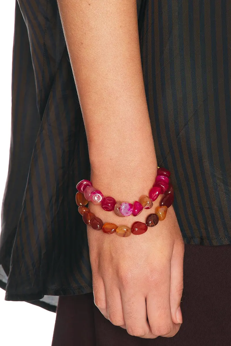 Dries Van Noten Handmade Combination Of Natural Stones Bracelet | Thumbnail 2 Dries Van Noten Handmade Combination Of Natural Stones Bracelet | Thumbnail 2