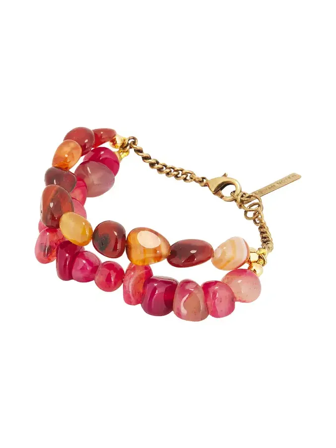 Dries Van Noten Handmade Combination Of Natural Stones Bracelet