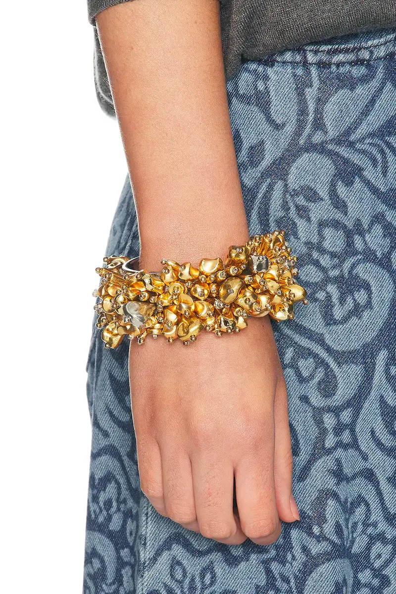 Dries Van Noten Handmade Bead Embroidered Small Cuff Bracelet | Thumbnail 2 Dries Van Noten Handmade Bead Embroidered Small Cuff Bracelet | Thumbnail 2