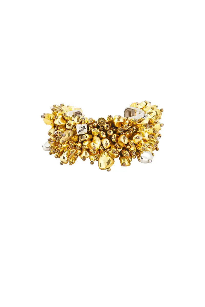 Dries Van Noten Handmade Bead Embroidered Small Cuff Bracelet | Thumbnail 3 Dries Van Noten Handmade Bead Embroidered Small Cuff Bracelet | Thumbnail 3