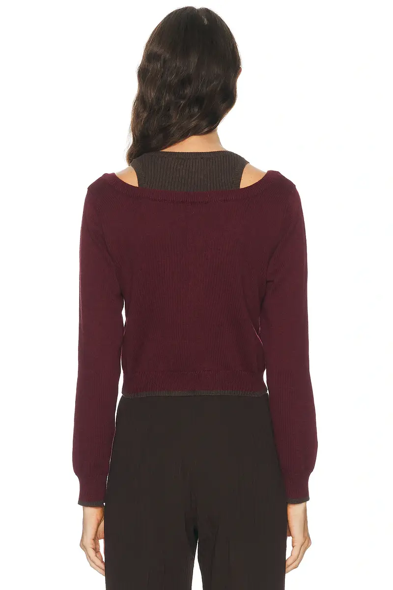 Matthew Bruch Color Block Layered Tank Sweater | Thumbnail 3 Matthew Bruch Color Block Layered Tank Sweater | Thumbnail 3