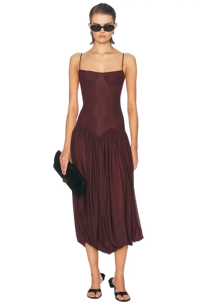 Maygel Coronel Ceniza Dress