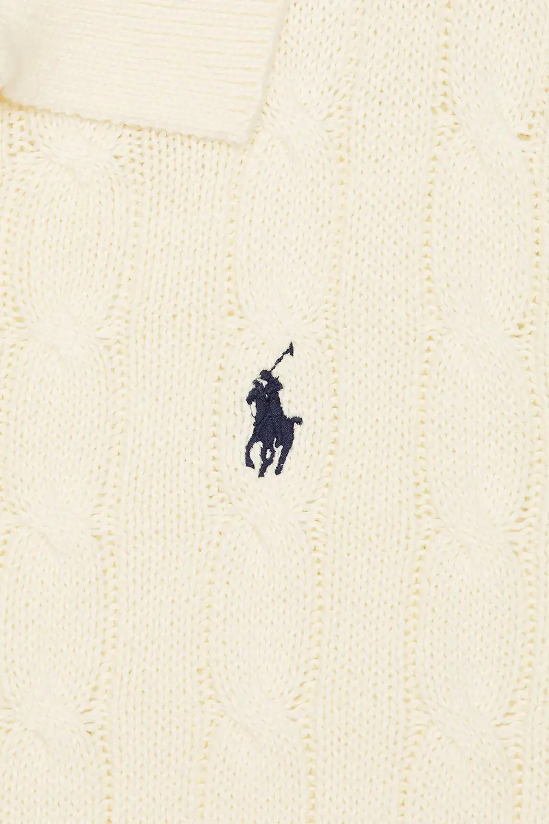 Polo Ralph Lauren Short Sleeve Cotton Cable Knit Polo Sweater | Thumbnail 5