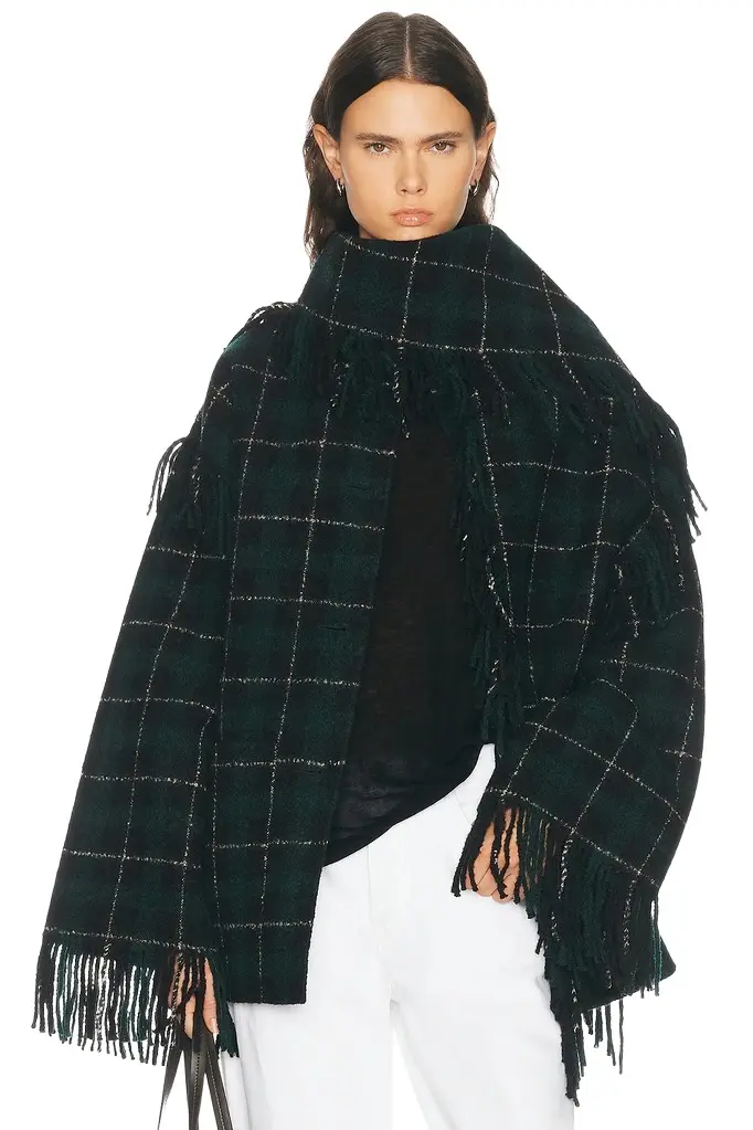 Fringed Scarf Jacket
