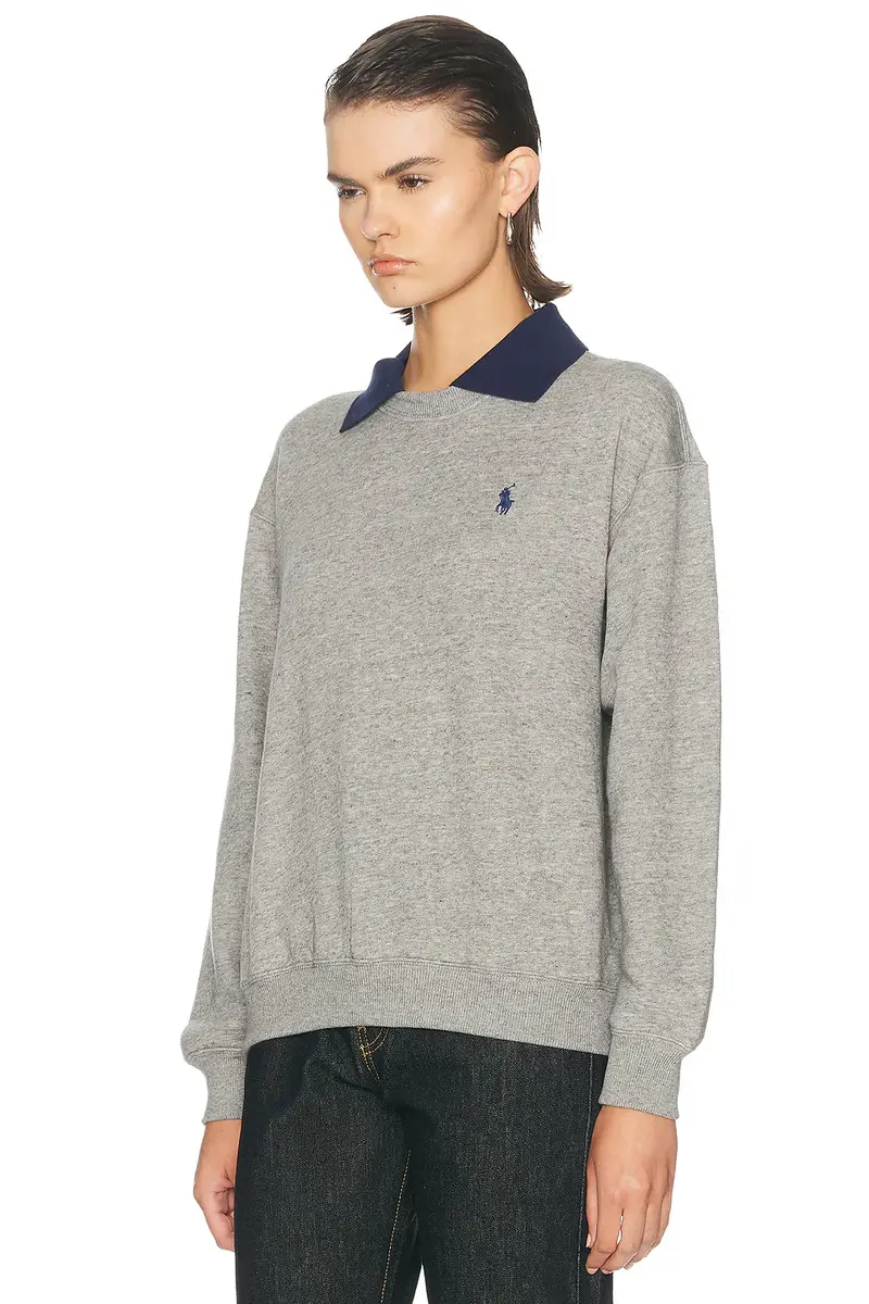 Polo Ralph Lauren Arctic Fleece Long Sleeve Collared Sweatshirt | Thumbnail 2 Polo Ralph Lauren Arctic Fleece Long Sleeve Collared Sweatshirt | Thumbnail 2