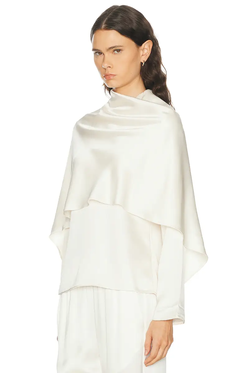 RÓHE Satin Cape Top | Thumbnail 3