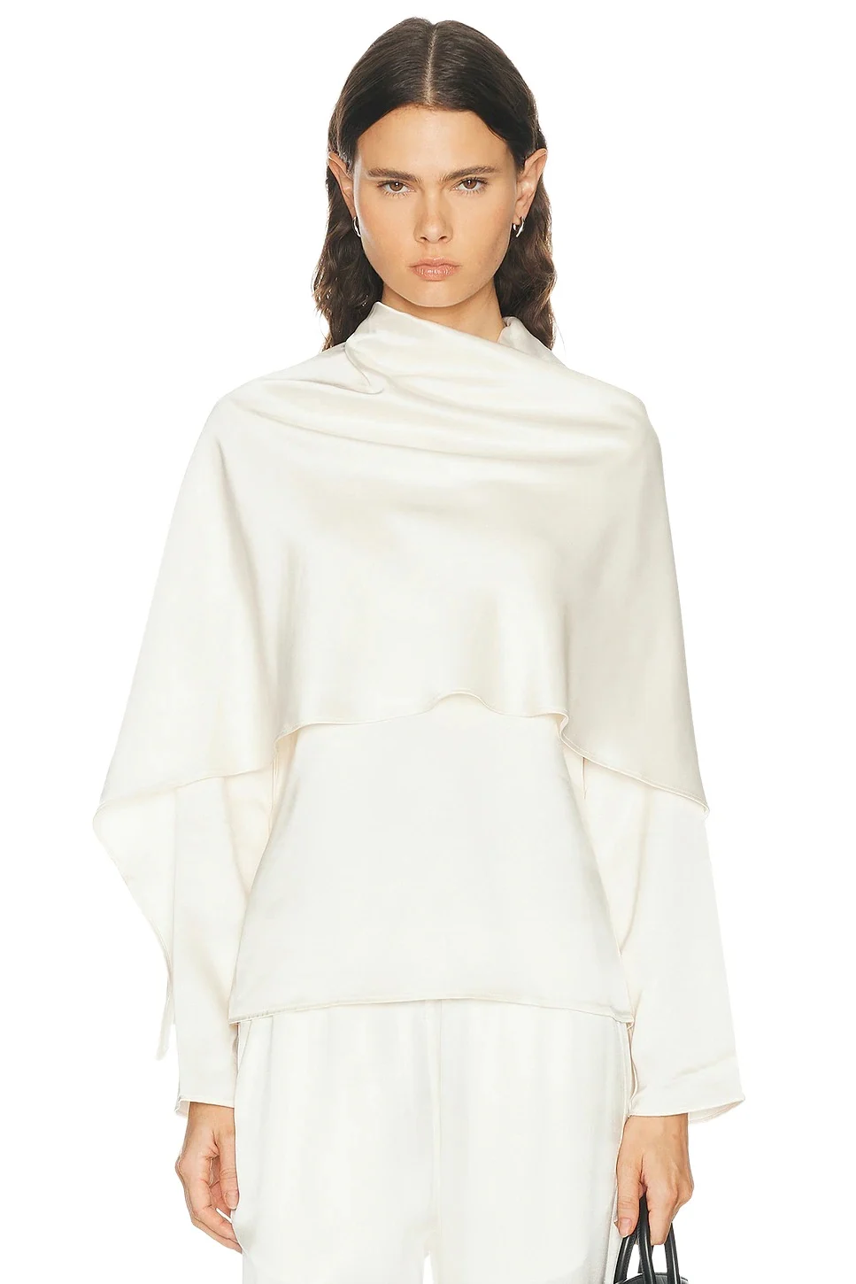 RÓHE Satin Cape Top