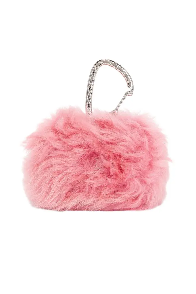 Chanel Chanel Shearling Jewel Hook Card Holder