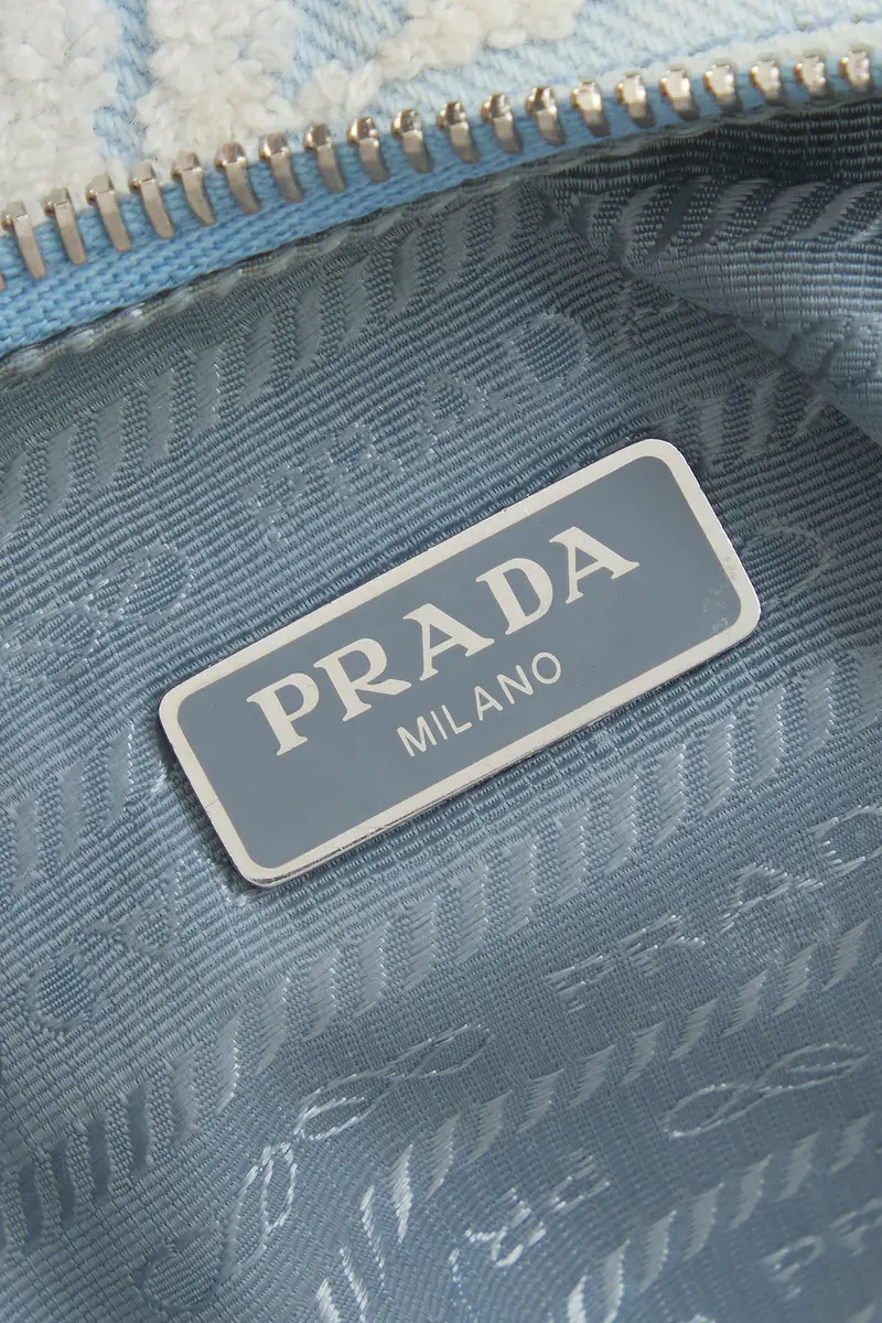 Prada Prada Embroidered Drill Re-Edition 2005 Shoulder Bag | Thumbnail 5 Prada Prada Embroidered Drill Re-Edition 2005 Shoulder Bag | Thumbnail 5