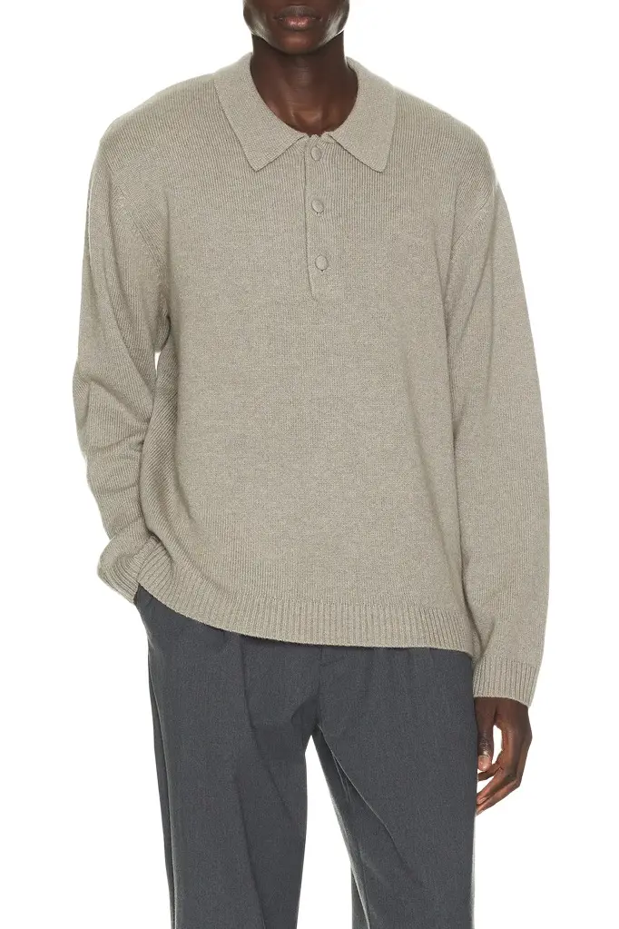 Won Hundred Paxton Cashmere Knit Polo