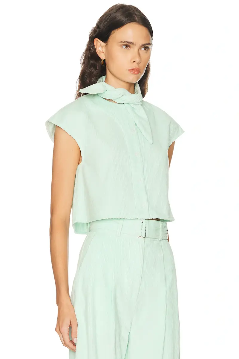 Matthew Bruch Tie Neck Button Up Shirt | Thumbnail 2 Matthew Bruch Tie Neck Button Up Shirt | Thumbnail 2