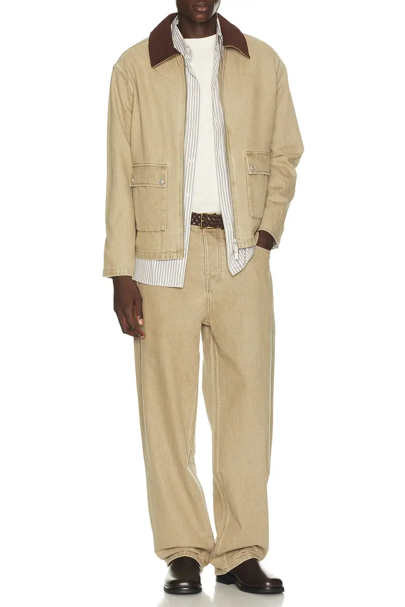 Drôle de Monsieur Washed Zipped Denim Jacket | Thumbnail 3 Drôle de Monsieur Washed Zipped Denim Jacket | Thumbnail 3