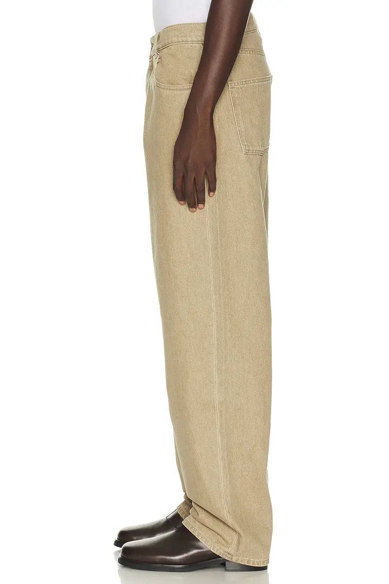 Drôle de Monsieur Washed Khaki Straight Jeans | Thumbnail 2 Drôle de Monsieur Washed Khaki Straight Jeans | Thumbnail 2
