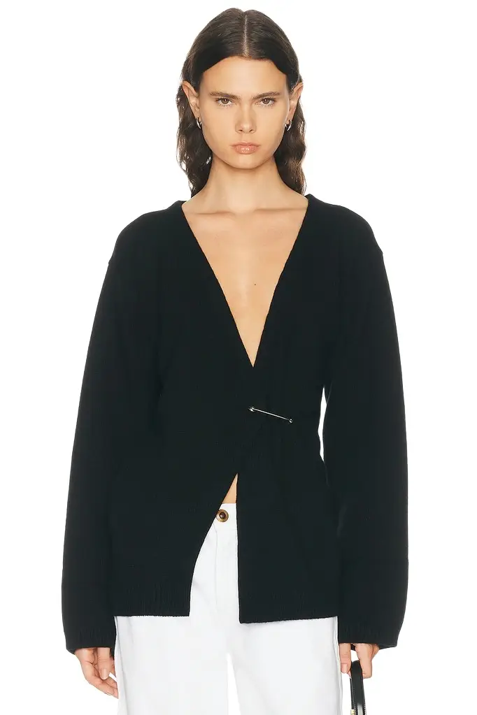 RÓHE Off-Shoulder Wrap Cardigan