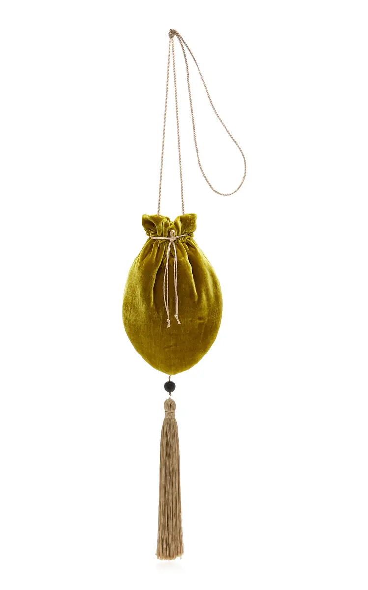 Le Sundial Silk Velvet Bag
