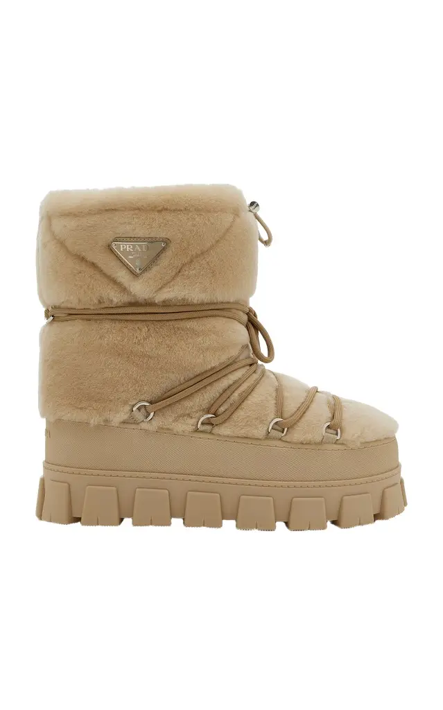 Prada Shearling Après Ski Boots