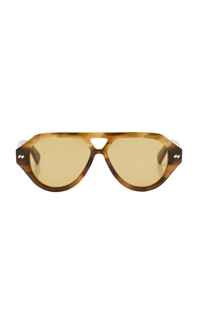 Bottega Veneta Aviator Acetate Sunglasses