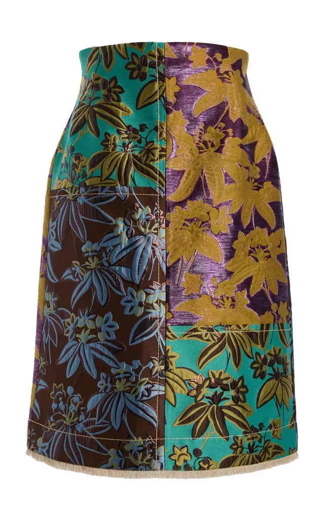 ALÉMAIS Bodie Jacquard Midi Skirt
