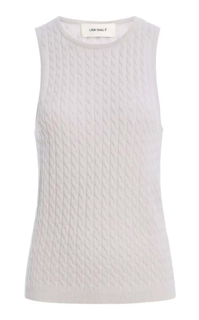 Lisa Yang Iora Cable-Knit Cashmere Top