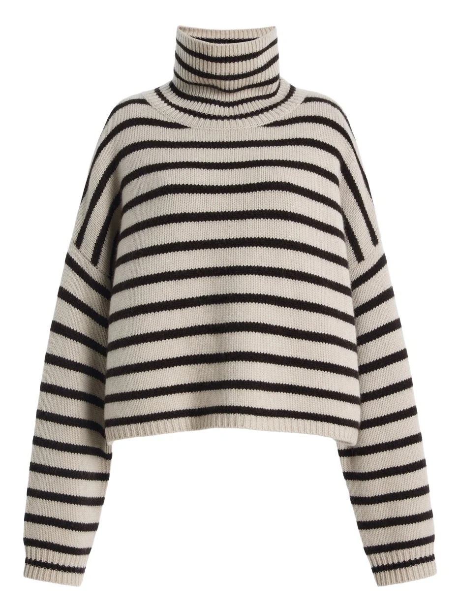 Zerlina Striped Cashmere Sweater Zerlina Striped Cashmere Sweater
