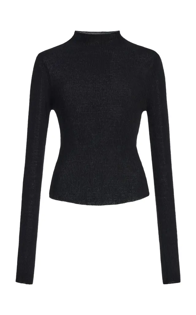 Leelah Turtleneck Wool-Cashmere Sweater Leelah Turtleneck Wool-Cashmere Sweater