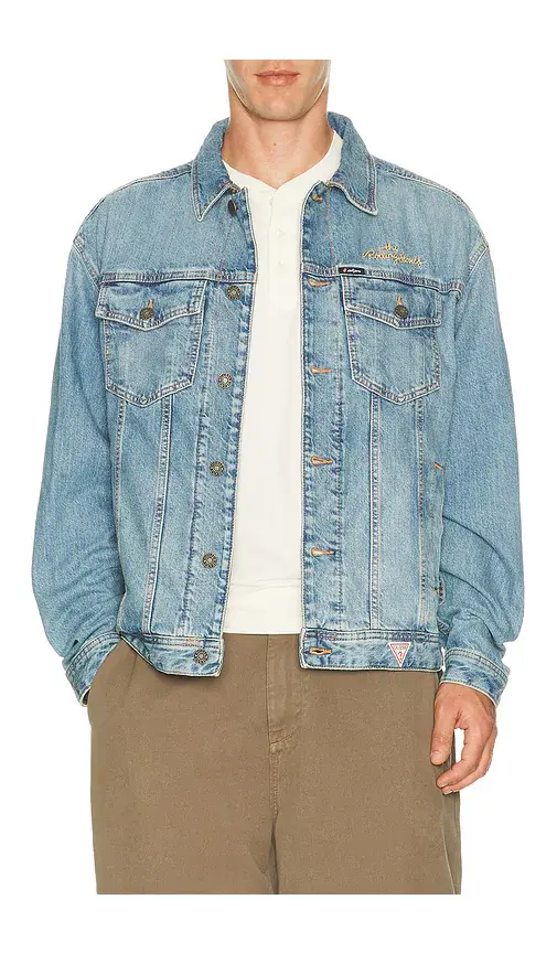 Guess Jeans x Rolling Stones Trucker Jacket | Thumbnail 2 Guess Jeans x Rolling Stones Trucker Jacket | Thumbnail 2