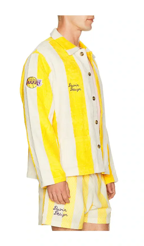 Duvin Design x Lakers Terry Pool Jacket | Thumbnail 2