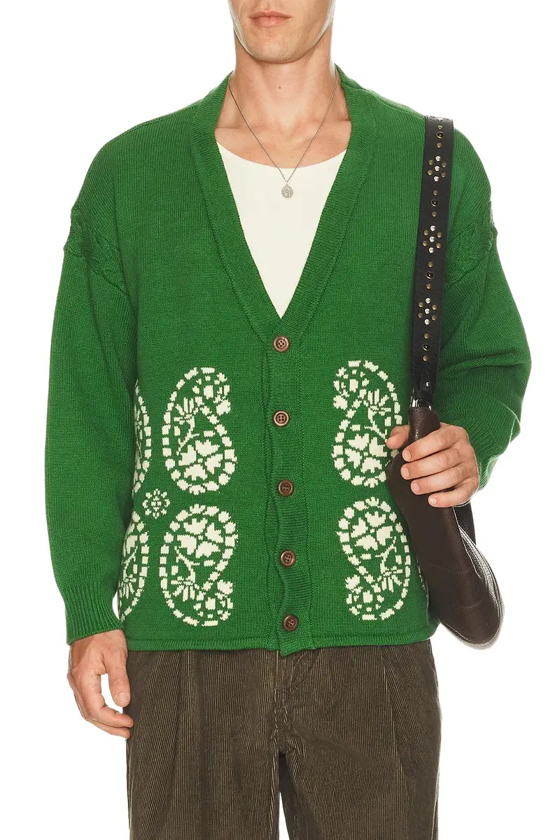 Paisley Knit Cardigan