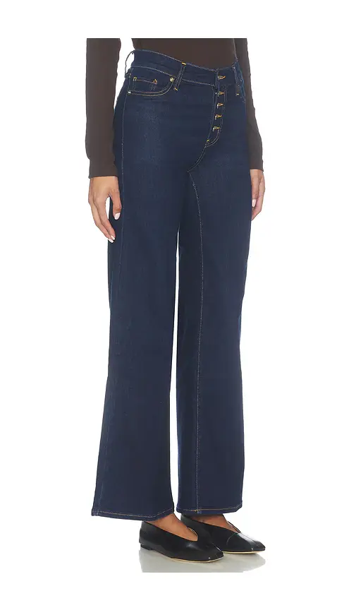 Frame Le Slim Palazzo Exposed Button Jeans | Thumbnail 2 Frame Le Slim Palazzo Exposed Button Jeans | Thumbnail 2