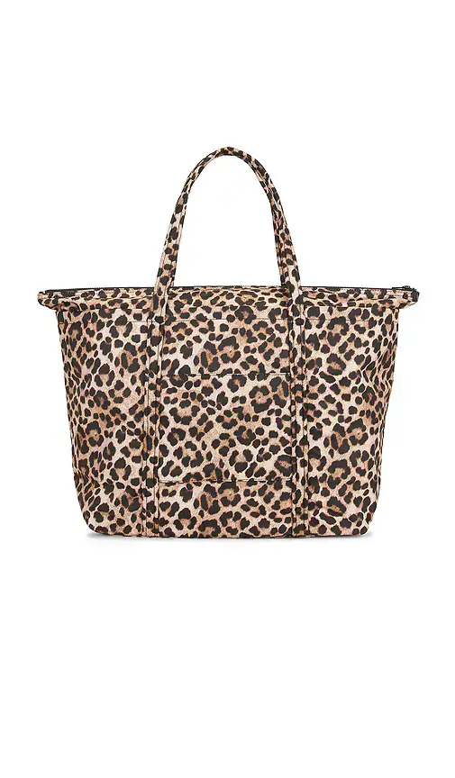 Loeffler Randall Brushed Leopard Printed Nylon Tote Bag | Thumbnail 2 Loeffler Randall Brushed Leopard Printed Nylon Tote Bag | Thumbnail 2