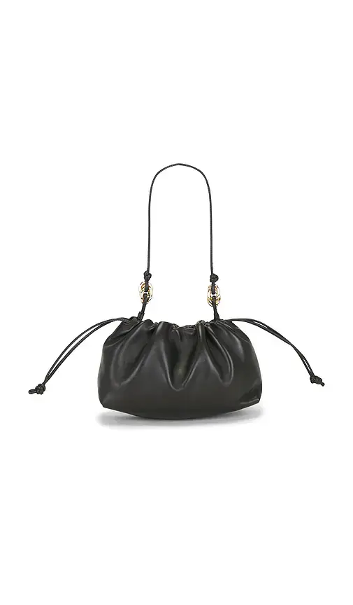 Loeffler Randall Black Nappa With Gold Hardware Shoulder Bag