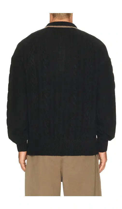 Scotch & Soda Soft Knit Polo Cable Pullover | Thumbnail 2