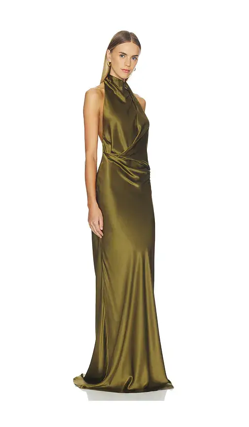 THE SEI Halter Drape Bias Gown | Thumbnail 2 THE SEI Halter Drape Bias Gown | Thumbnail 2