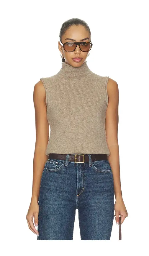 Joe's Jeans The Stevie Sleeveless Roll Neck Sweater