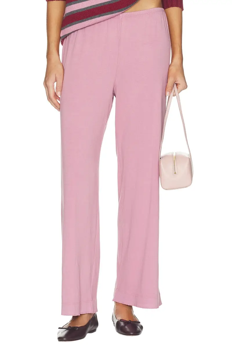 The Baby Rib Scallop Pant
