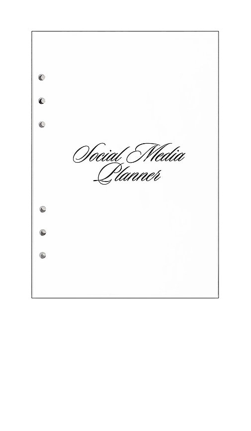 STIL Social Media Planner Insert 6 Ring